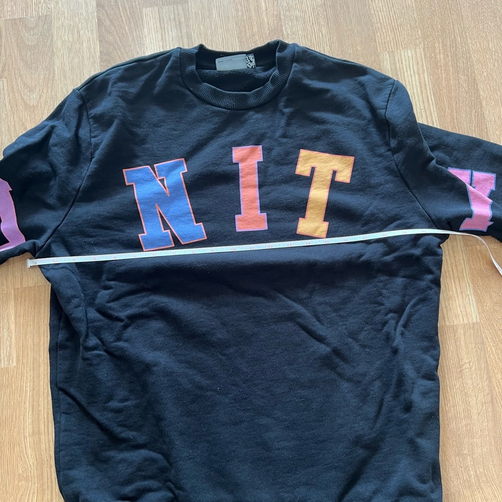 ASOS Black Sweatshirt with Multicolor Lettering “UNITY” - Picture 7 of 10